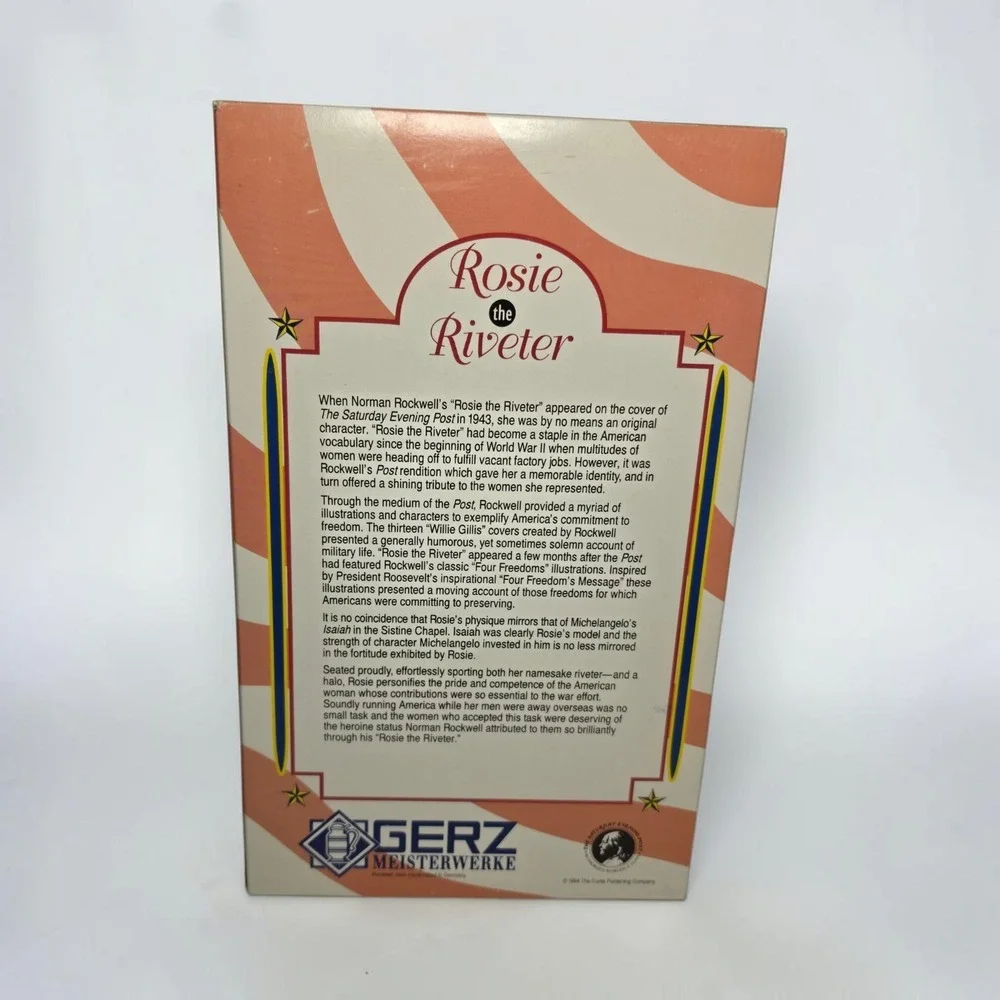 Rosie the Riveter Collectible Beer Stein Norman Rockwell w/ COA New in Box